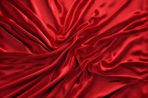 Silk Satin Fabric Background, Silk Satin Fabric Wallpaper, Satin Fabric Background, Ai Generative photo