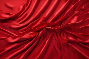 Silk Satin Fabric Background, Silk Satin Fabric Wallpaper, Satin Fabric Background, Ai Generative photo