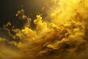 Yellow Smoke Wallpaper, Smoke Background, Smoke Effects Background, Smoke wallpapers, Colorful Smoke Background, Abstract Smoke Wallpapers, AI Generative photo