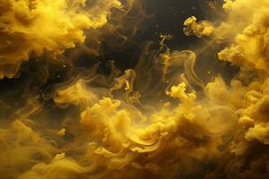 Yellow Smoke Wallpaper, Smoke Background, Smoke Effects Background, Smoke wallpapers, Colorful Smoke Background, Abstract Smoke Wallpapers, AI Generative photo