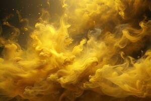 Yellow Smoke Wallpaper, Smoke Background, Smoke Effects Background, Smoke wallpapers, Colorful Smoke Background, Abstract Smoke Wallpapers, AI Generative photo