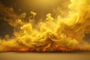 Yellow Smoke Wallpaper, Smoke Background, Smoke Effects Background, Smoke wallpapers, Colorful Smoke Background, Abstract Smoke Wallpapers, AI Generative photo