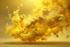 Yellow Smoke Wallpaper, Smoke Background, Smoke Effects Background, Smoke wallpapers, Colorful Smoke Background, Abstract Smoke Wallpapers, AI Generative photo