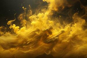 Yellow Smoke Wallpaper, Smoke Background, Smoke Effects Background, Smoke wallpapers, Colorful Smoke Background, Abstract Smoke Wallpapers, AI Generative photo