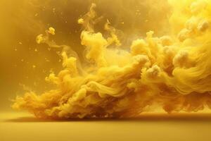 Yellow Smoke Wallpaper, Smoke Background, Smoke Effects Background, Smoke wallpapers, Colorful Smoke Background, Abstract Smoke Wallpapers, AI Generative photo