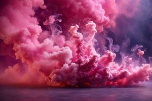 Pink Smoke Bomb Wallpaper, Smoke Bomb Background, Pink Smoke Bomb Effects Background, Smoke wallpapers, Colorful Smoke Background, Abstract Smoke Wallpapers, AI Generative photo