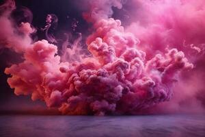 Pink Smoke Bomb Wallpaper, Smoke Bomb Background, Pink Smoke Bomb Effects Background, Smoke wallpapers, Colorful Smoke Background, Abstract Smoke Wallpapers, AI Generative photo