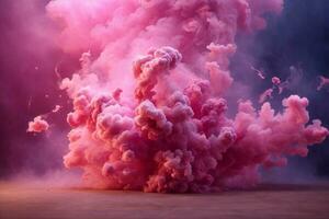 Pink Smoke Bomb Wallpaper, Smoke Bomb Background, Pink Smoke Bomb Effects Background, Smoke wallpapers, Colorful Smoke Background, Abstract Smoke Wallpapers, AI Generative photo