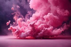 Pink Smoke Bomb Wallpaper, Smoke Bomb Background, Pink Smoke Bomb Effects Background, Smoke wallpapers, Colorful Smoke Background, Abstract Smoke Wallpapers, AI Generative photo