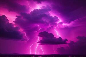 tormenta cielo, rosado tormenta fondo, rosado tormenta fondo de pantalla, rosado Tormentoso cielo fondo, lluvioso cielo, tormenta nubes, ai generativo foto