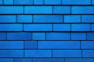 Blue Brick Wall Background, Blue Wall Background, Brick Wall Background, Wall Background, Brick Background, Brick Wall Texture Background, Brick Pattern, AI Generative photo