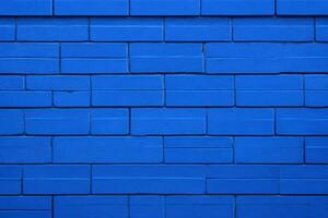 azul ladrillo pared fondo, azul pared fondo, ladrillo pared fondo, pared fondo, ladrillo fondo, ladrillo pared textura fondo, ladrillo patrón, ai generativo foto