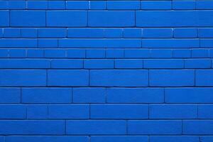 azul ladrillo pared fondo, azul pared fondo, ladrillo pared fondo, pared fondo, ladrillo fondo, ladrillo pared textura fondo, ladrillo patrón, ai generativo foto