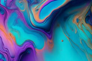 Iridescent Liquid Paint Background, Abstract Liquid Paint Background, Liquid Paint Background, Liquid Paint Wallpaper, Liquid Art, Marble Background, Ai Generative photo