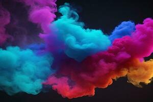 Smoke Splash Background, Rainbow Colorful Smoke Background, Smoke Effects Background, Neon Smoke wallpapers, Colorful Smoke Background, Abstract Smoke Wallpapers, AI Generative photo