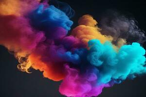 Smoke Splash Background, Rainbow Colorful Smoke Background, Smoke Effects Background, Neon Smoke wallpapers, Colorful Smoke Background, Abstract Smoke Wallpapers, AI Generative photo