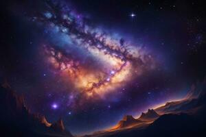 Milky Way Background, Milky Way Wallpaper, Galaxy Background, Space Background, Galaxy Wallpaper, Space Wallpaper, Universe Wallpaper, Ai Generative photo