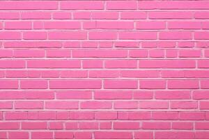 rosado ladrillo pared fondo, rosado pared fondo, ladrillo pared fondo, pared fondo, ladrillo fondo, ladrillo pared textura fondo, ladrillo patrón, ai generativo foto