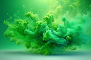 Green Smoke Wallpaper, Smoke Background, Smoke Effects Background, Smoke wallpapers, Colorful Smoke Background, Abstract Smoke Wallpapers, AI Generative photo