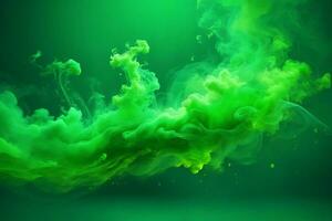 Green Smoke Wallpaper, Smoke Background, Smoke Effects Background, Smoke wallpapers, Colorful Smoke Background, Abstract Smoke Wallpapers, AI Generative photo