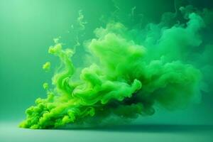 Green Smoke Wallpaper, Smoke Background, Smoke Effects Background, Smoke wallpapers, Colorful Smoke Background, Abstract Smoke Wallpapers, AI Generative photo
