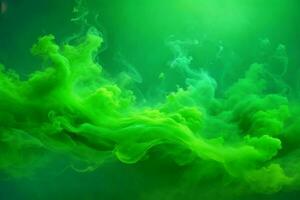 Green Smoke Wallpaper, Smoke Background, Smoke Effects Background, Smoke wallpapers, Colorful Smoke Background, Abstract Smoke Wallpapers, AI Generative photo