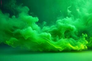 Green Smoke Wallpaper, Smoke Background, Smoke Effects Background, Smoke wallpapers, Colorful Smoke Background, Abstract Smoke Wallpapers, AI Generative photo