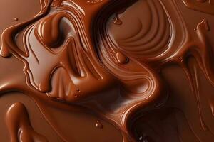 líquido chocolate fondo, resumen líquido chocolate fondo de pantalla, chocolate fondo, ai generativo foto