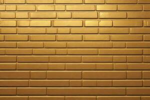 oro ladrillo pared fondo, oro pared fondo, ladrillo pared fondo, pared fondo, ladrillo fondo, ladrillo pared textura fondo, ladrillo patrón, ladrillo muro, ai generativo foto