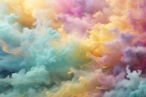 Abstract Gradient Background with Pastel Color and Smoke Texture, Smoke Background, Smoke Effects Background, Smoke wallpapers, Colorful Smoke Background, Abstract Smoke Wallpapers, AI Generative photo