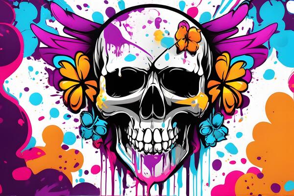 Graffiti Skull Stock Photos, Images and Backgrounds for Free Download