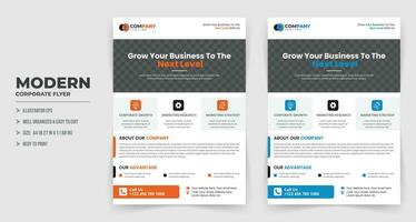 Corporate business flyer template With Color Combination, Brochure design, annual report, poster, flyer in A4, promotion, advertise, publication, cover page, vector