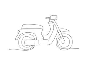 ilustración de una motocicleta vector