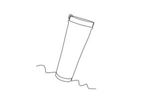 A drinking bottle vector