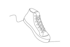 A stylish men's sneaker vector