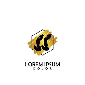 ss inicial cepillo en circulo marco modelo diseño vector