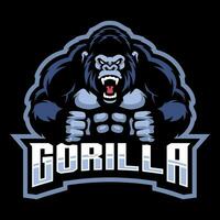 GORILLA KONG CARTOON CHARACTER MASCOT vector