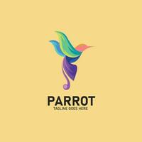 Colorful Parrot Logo vector