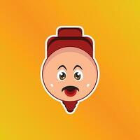 Cartoon Characters Head Illustration vector