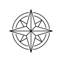 Compass wind rose icon. Nautical direction and navigation for geography exploration. Vector illustration design.