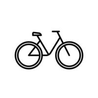 bicycle icon. Road Bike journey. Biking sport and travel suitable for holiday, trip, mobile, website, app and more. Line icon style, cycle, Vector illustration. Design on white background. EPS 10