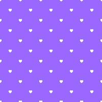 Romantic Purple Seamless Polka Heart Vector Pattern Background for Valentine Day February 14, 8 March, Mother's Day, Marriage, Birth Celebration. Lovely Chic Design.