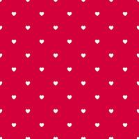 Romantic Red Seamless Polka Heart Vector Pattern Background for Valentine Day February 14, 8 March, Mother's Day, Marriage, Birth Celebration. Lovely Chic Design.