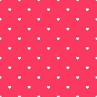 Romantic Red Seamless Polka Heart Vector Pattern Background for Valentine Day February 14, 8 March, Mother's Day, Marriage, Birth Celebration. Lovely Chic Design.