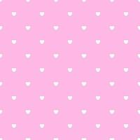 Romantic Pink Seamless Polka Heart Vector Pattern Background for Valentine Day February 14, 8 March, Mother's Day, Marriage, Birth Celebration. Lovely Chic Design.