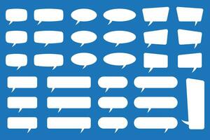 Speech bubbles. Speak bubble text, cartoon chatting box, message box. Cartoon balloon word design. vector