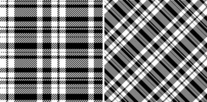 Plaid fabric textile of tartan check texture with a background pattern seamless vector. vector