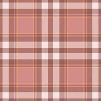 Plaid seamless pattern. Check fabric texture. Vector textile print.