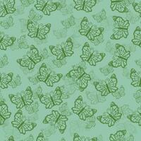 seamless pattern of butterflies vector