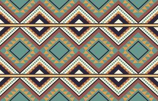 Ethnic abstract ikat art. Aztec ornament print. geometric ethnic pattern seamless  color oriental.  Design for background ,curtain, carpet, wallpaper, clothing, wrapping, Batik, vector illustration.